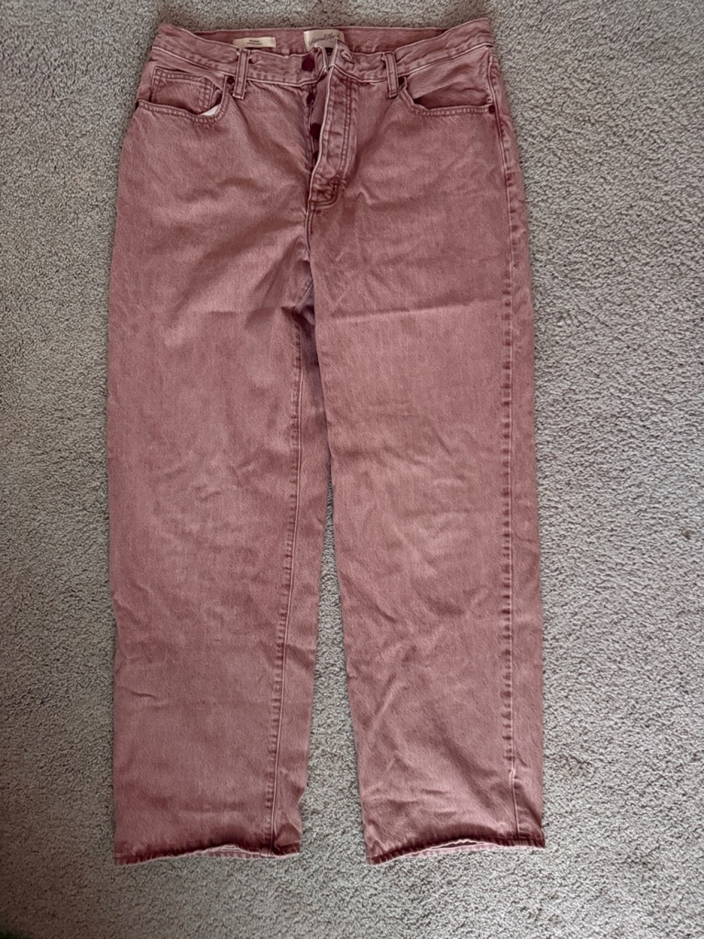 Universal Thread Womens Wide Leg Jeans in Dusty Rose